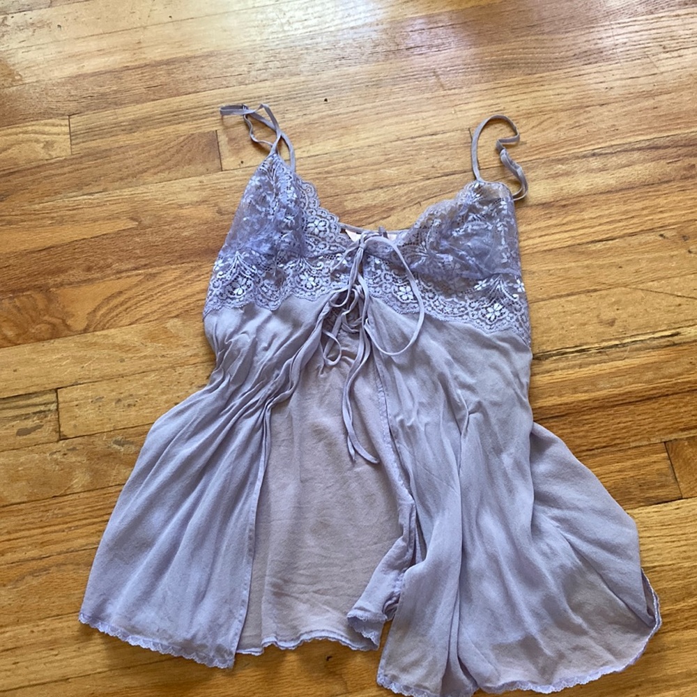 Victoria’s Secret Lace Sheer Flyaway Cami Chemise